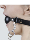 Hakiki Deri Ball Gag + Meme Ucu Kıskacı