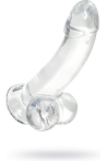 Gerçekçi cryst yapay penis, 15 cm