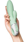 Satisfyer Air Pump Banny 5 Anal Vibratör, Silikon, yeşil, 15 cm