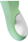 Satisfyer Air Pump Banny 5 Anal Vibratör, Silikon, yeşil, 15 cm