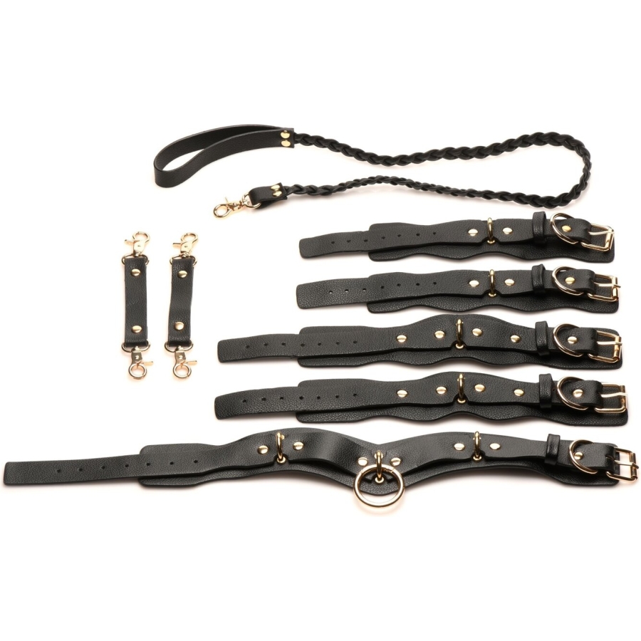 Premium BDSM Tasma ve Kelepçe Seti