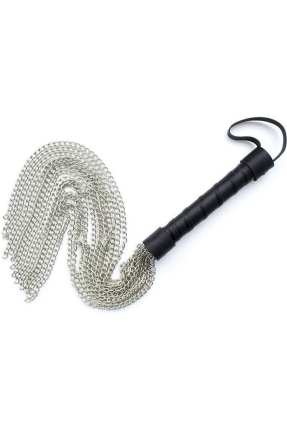 Deri saplı metal kırbaç, flogger