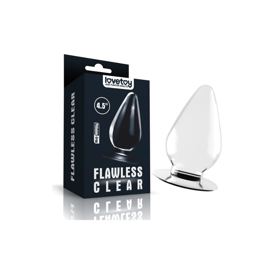 Flawless clear anal plug 4. 5 i̇nç