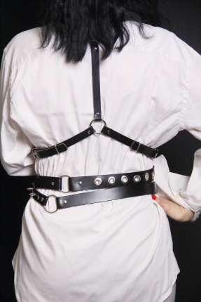 Cristal Hakiki Deri Harness