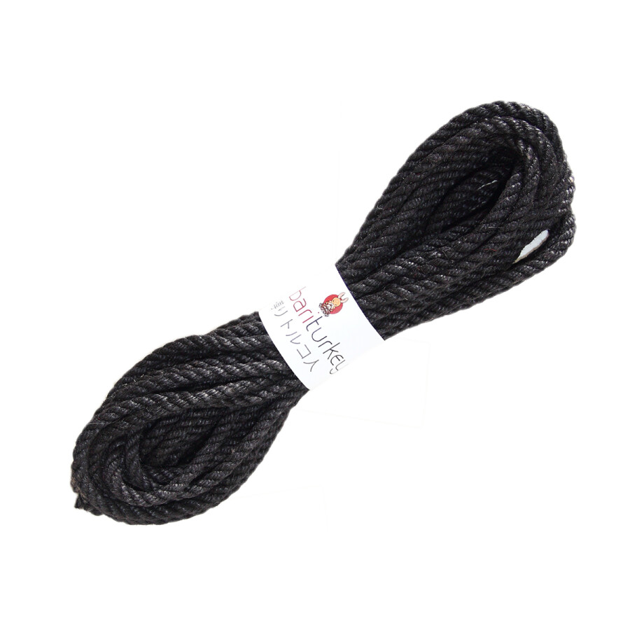 Shibari İpi Siyah (Profesyonel Seri 6mm / 8mt)