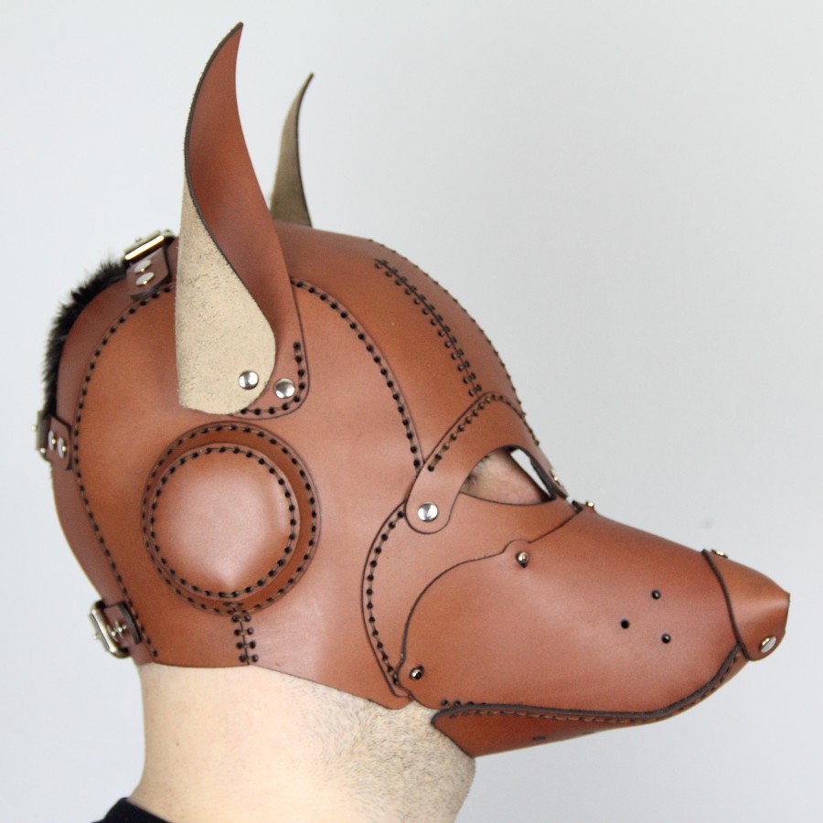 Köpek Maskesi, Puppy Play Dog Mask