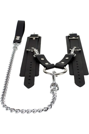 Hakiki Deri BDSM Karmen Kelepçe Seti