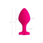 Diamond Heart Anal Plug 8 cm