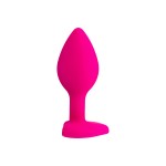 ToDo by Toyfa Diamond Heart Anal Plug, silikon, pembe, 7 cm, Ø 2 cm, 18 g