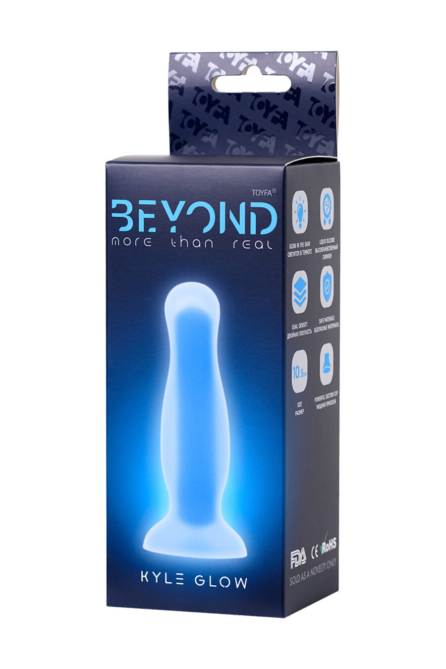 Kyle Glow Anal Plug , 10 cm