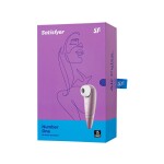 Satisfyer Number One Vakum Dalgası Klitoral Vibratör, ABS plastik, pembe, 14 cm