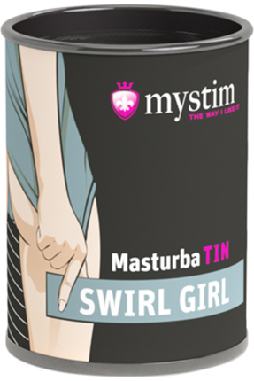 Mystim Masturbatin Swirl Gir Masturbatör, TPE, beyaz, 4,5 cm