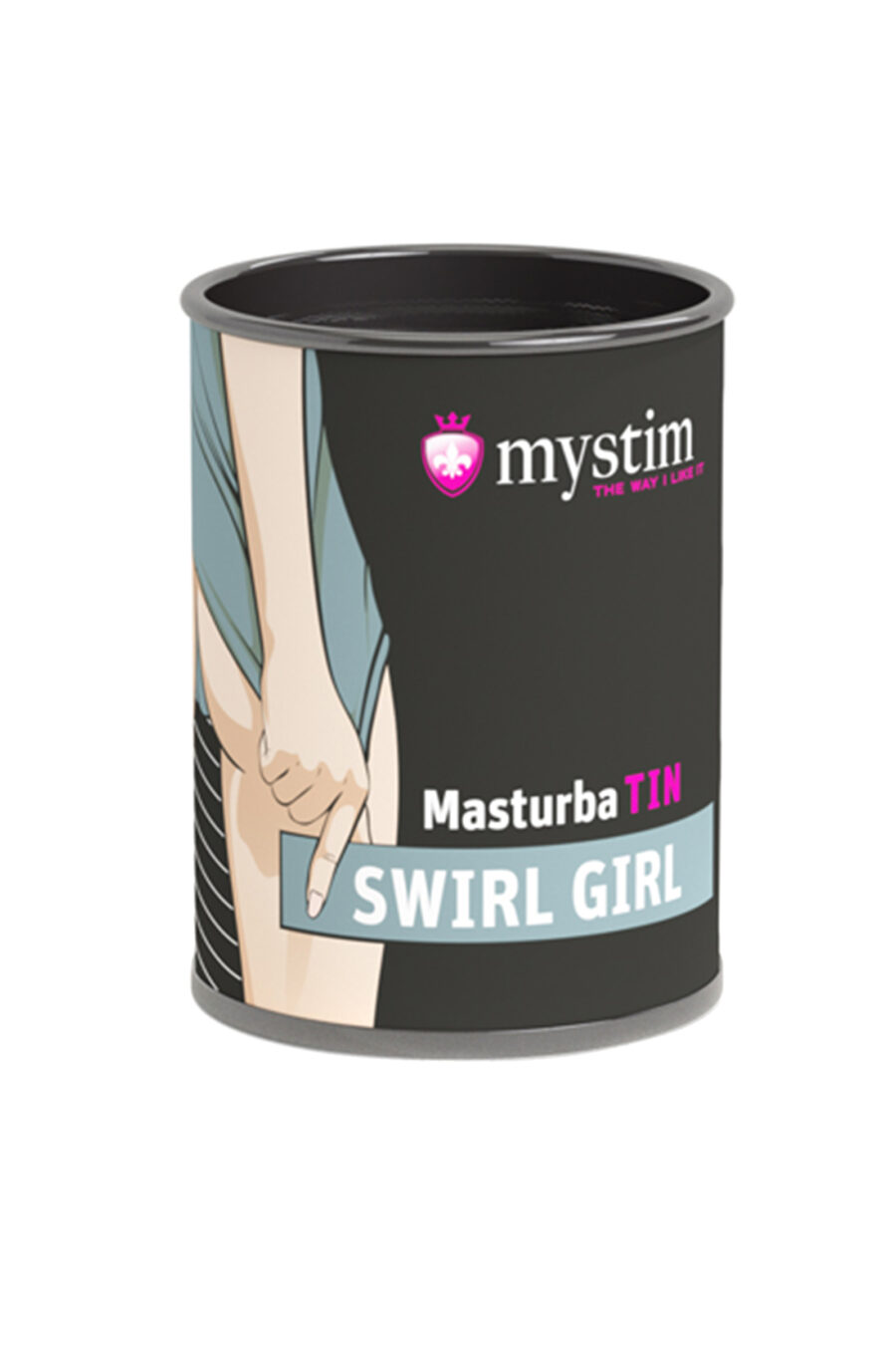 Mystim Masturbatin Swirl Gir Masturbatör, TPE, beyaz, 4,5 cm