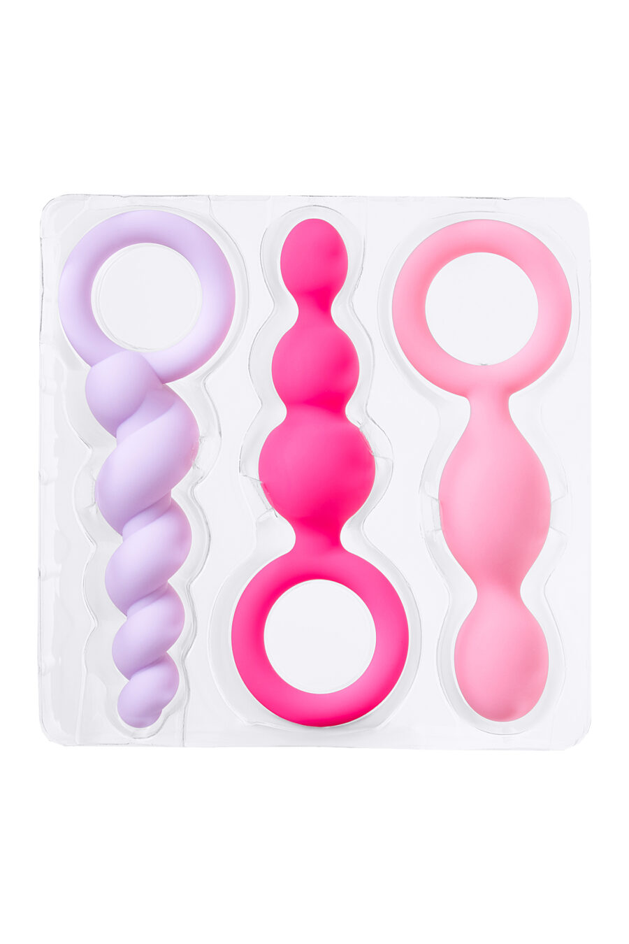 Satisfyer Booty Call (set of 3) Anal Plug Seti, silikon, çeşitli, 13,5 cm