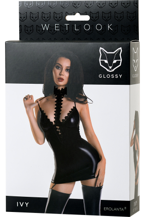 Glossy Ivy Wetlook Elbise