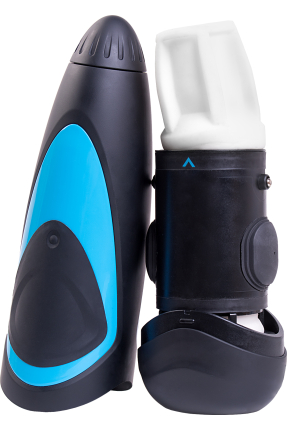 Satisfyer Men One Masturbator gerçekçi Olmayan Tatmin Edici Erkekler, silikon, siyah, 25,5 cm