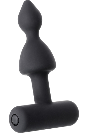 Erotist Anal Plug, siyah, silikon, 8,5 cm