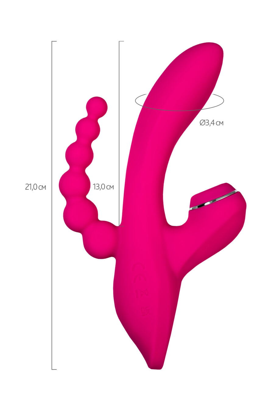 TRIPLING 3’ü 1 Arada Vibratör, 21 cm