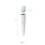 Satisfyer Wand-er Woman Vibratör, ABS plastik, beyaz, 34 cm