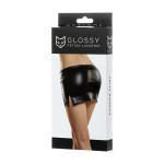 Glossy CAMREN Leather Mini Skirt