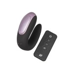 Satisfyer Double Fun Black Çiftler İçin Mini Vibratör, silikon, siyah, 18 cm