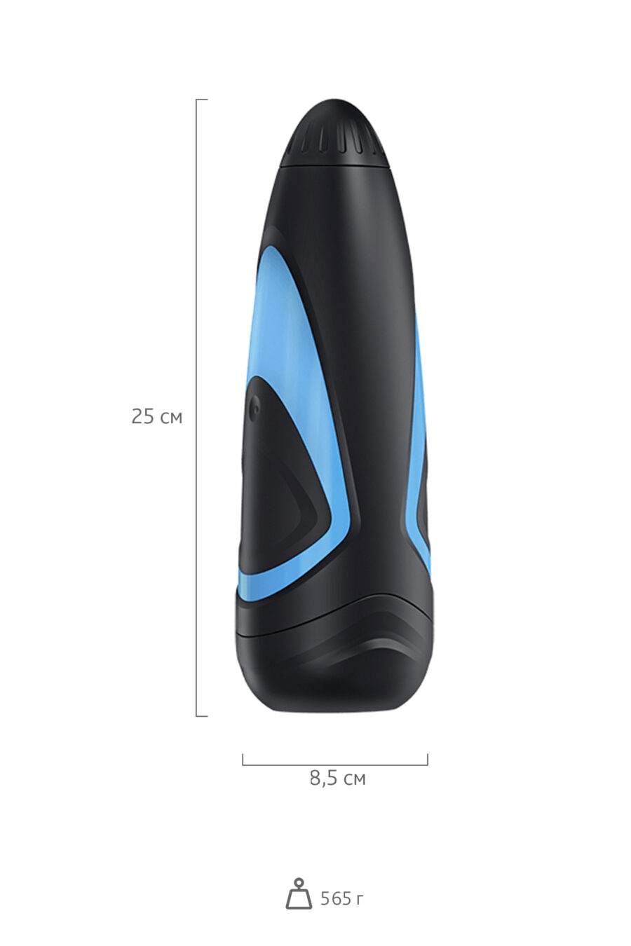 Satisfyer Men One Masturbator gerçekçi Olmayan Tatmin Edici Erkekler, silikon, siyah, 25,5 cm