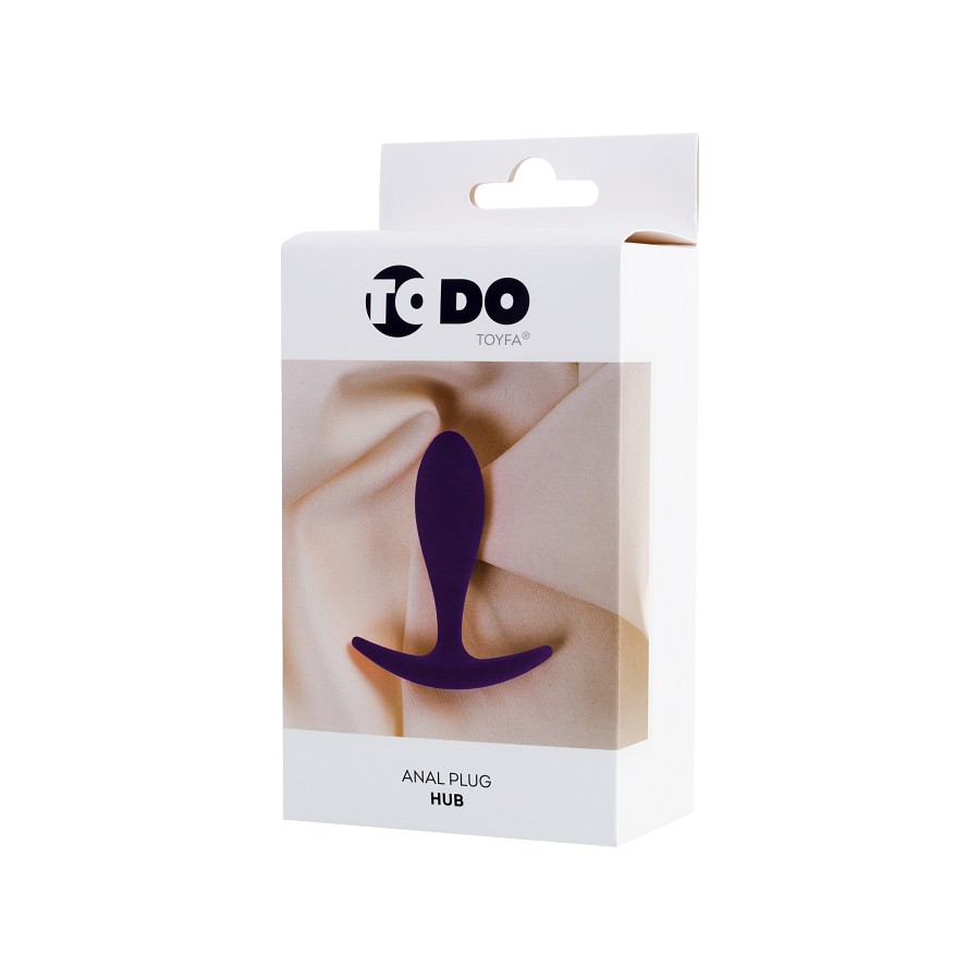 ToDo by Toyfa Hub Anal Plug, silikon, mor, 7,2 cm, Ø 2 cm