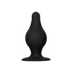 Spade Anal Plug, M , Silekspan, siyah, 10 cm