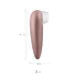 Satisfyer Number One Vakum Dalgası Klitoral Vibratör, ABS plastik, pembe, 14 cm