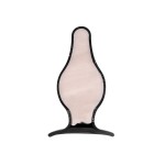 Spade Anal Plug, M , Silekspan, siyah, 10 cm