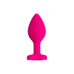 ToDo by Toyfa Diamond Heart Anal Plug, silikon, pembe, 7 cm, Ø 2 cm, 18 g