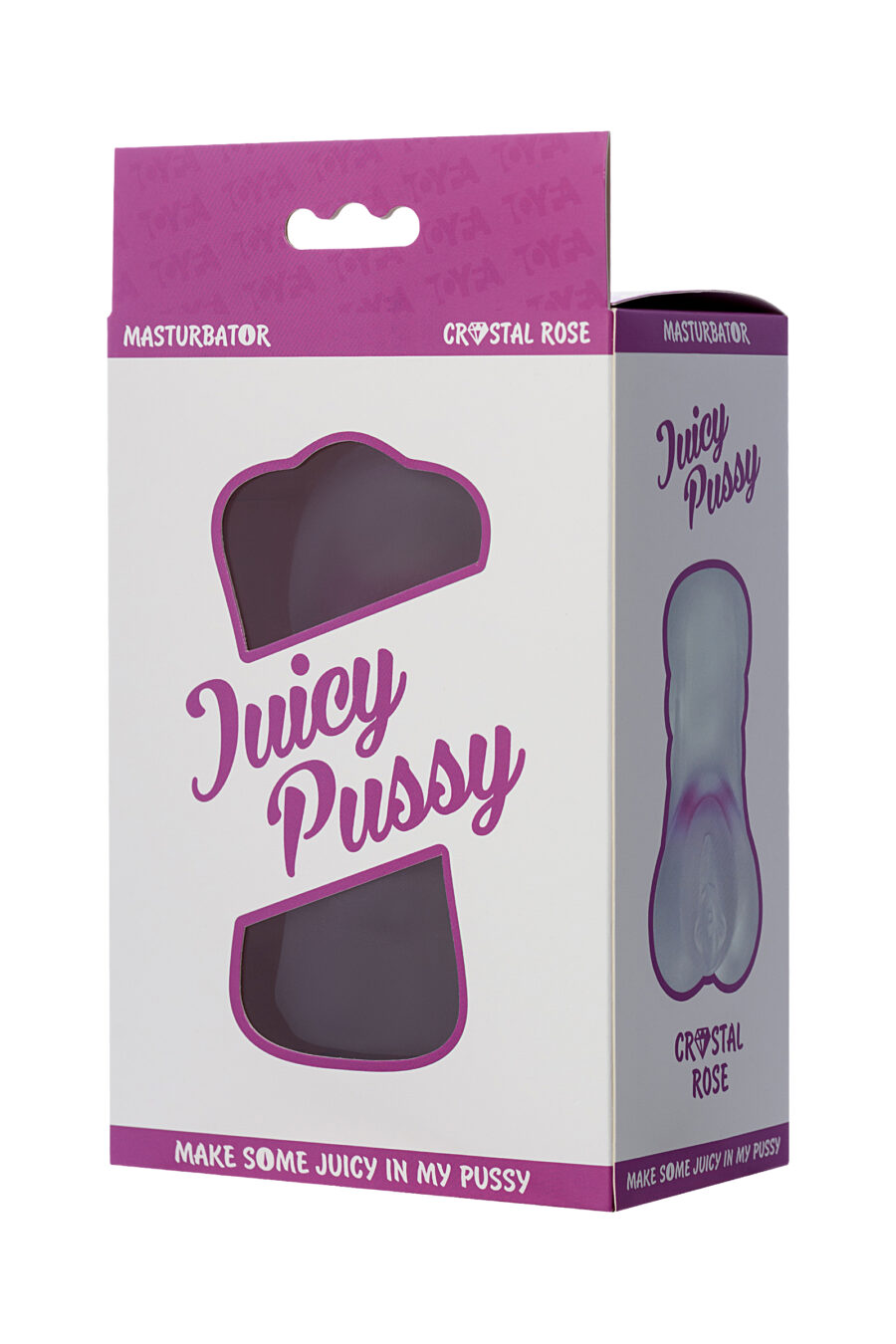 Juicy Pussy by TOYFA Realistik Masturbator Crystal Rose, TPE, 14 cm