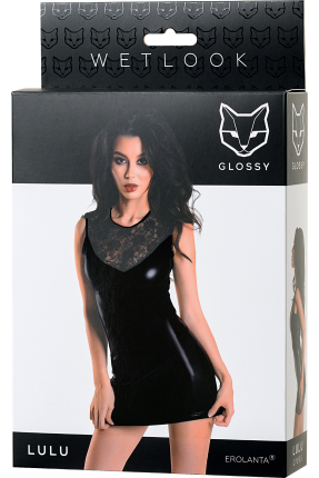 Glossy Lulu Wetlook Elbise