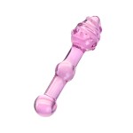 Çift Taraflı Cam Dildo, 17 cm