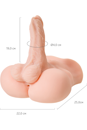 Juicy Pussy by Toyfa Erkeklik organı ile Masturbator Manuel, TPE, Ten, 25 cm