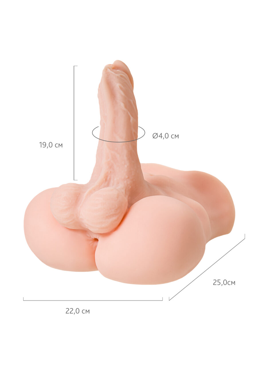 Juicy Pussy by Toyfa Erkeklik organı ile Masturbator Manuel, TPE, Ten, 25 cm