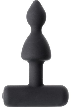Erotist Anal Plug, siyah, silikon, 8,5 cm