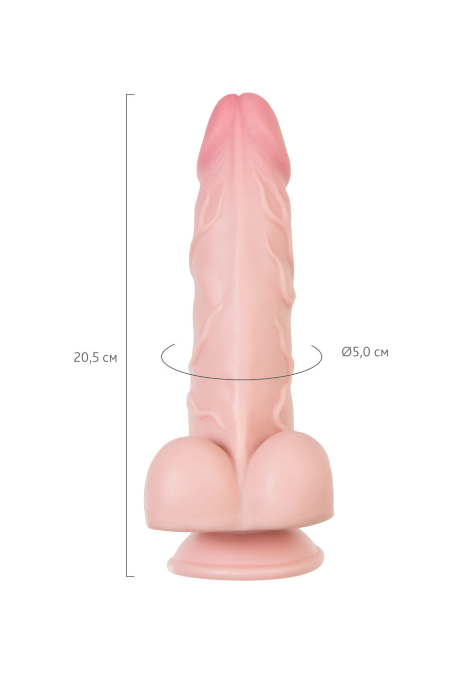 Gerçekçi Yapay Penis, 20,5 cm