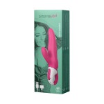 Satisfyer Mr.Rabbit Vibratör, silikon, kırmızı, 22,1 cm