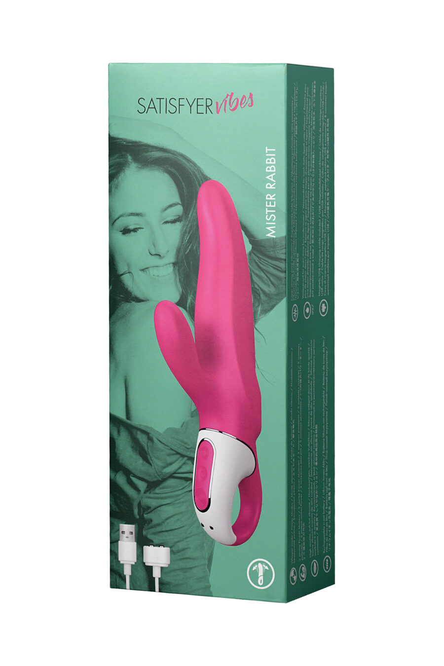 Satisfyer Mr.Rabbit Vibratör, silikon, kırmızı, 22,1 cm