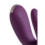 Satisfyer Double Fun Connect App Violet Çiftler İçin Mini Vibratör, silikon, mor, 18 cm