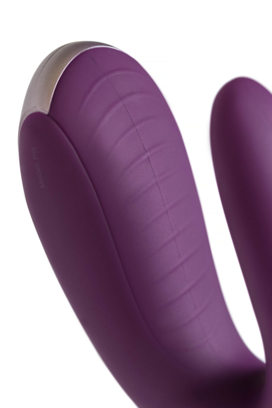 Satisfyer Double Fun Connect App Violet Çiftler İçin Mini Vibratör, silikon, mor, 18 cm