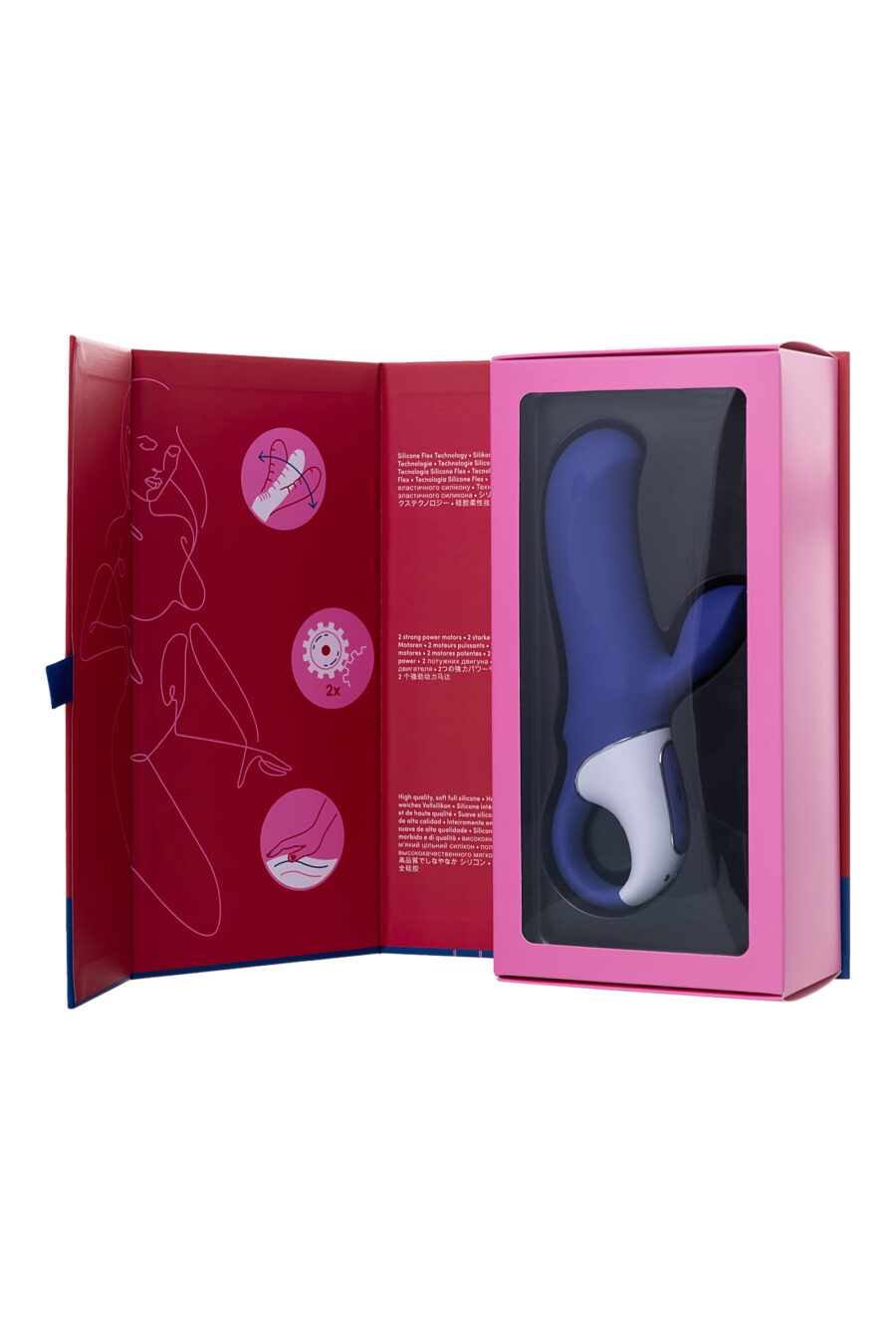 Satisfyer Magic Bunny Gerçekçi olmayan Vibratörü, Silikon, Mor, 17,7 cm