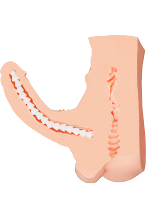 Juicy Pussy by Toyfa Erkeklik organı ile Masturbator Manuel, TPE, Ten, 25 cm