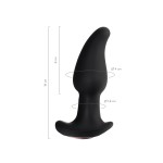 Hurricane Anal Plug, Silikon, siyah, 14 cm