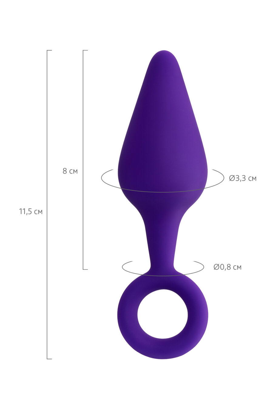 ToDo by Toyfa Bung Anal Plug, silikon, mor, 11,5 cm, Ø 3,3 cm