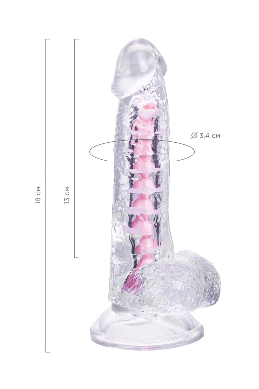 Paret Jel Dildo, 18 cm