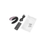 Satisfyer Double Fun Black Çiftler İçin Mini Vibratör, silikon, siyah, 18 cm