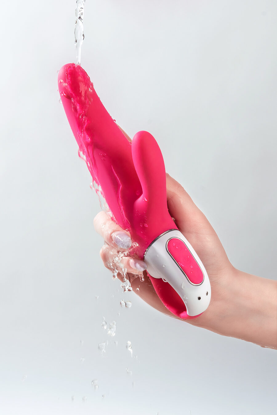 Satisfyer Mr.Rabbit Vibratör, silikon, kırmızı, 22,1 cm