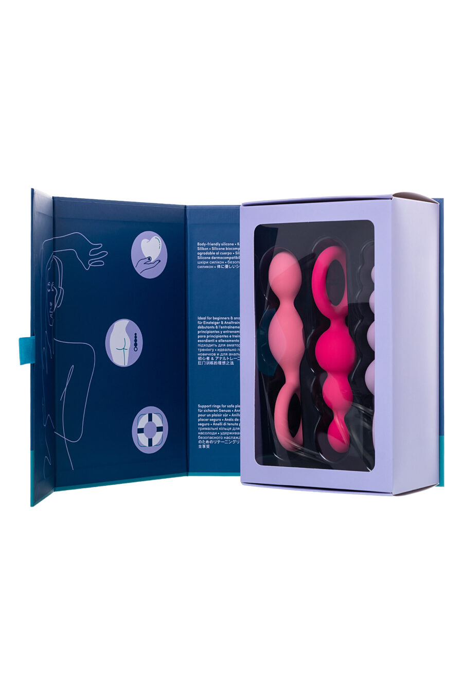 Satisfyer Booty Call (set of 3) Anal Plug Seti, silikon, çeşitli, 13,5 cm